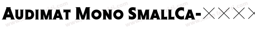 Audimat Mono SmallCa字体转换